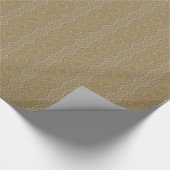 Kaleidoskop Design Light Brown Rustikal Geschenkpapier (Ecke)