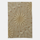 Kaleidoskop Design Light Brown Rustikal Geschirrtuch (Vertikal)