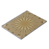 Kaleidoskop Design Light Brown Rustikal Notizblock (Linke Seite)