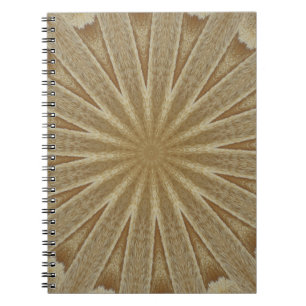 Kaleidoskop Design Light Brown Rustikal Notizblock