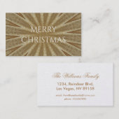 Kaleidoskop Design Light Brown Rustikal Visitenkarte (Vorne/Hinten)