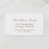 Kaleidoskop Design Light Brown Rustikal Visitenkarte (Rückseite)