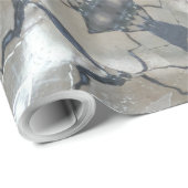 Kaleidoskop Design Light und Dunkelgrau Muster Geschenkpapier (Rolleneckpunkt)