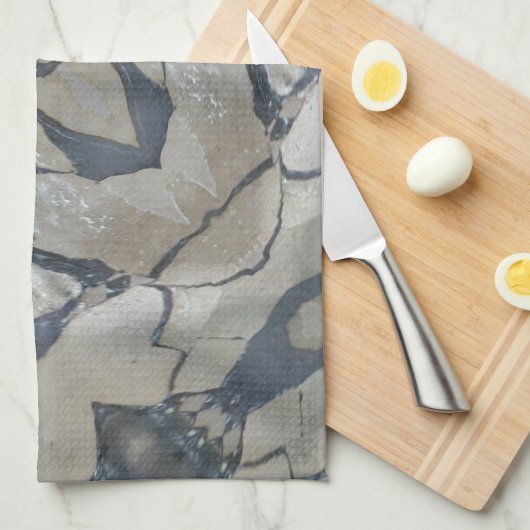 Kaleidoskop Design Light und Dunkelgrau Muster Handtuch (Viertel Falte)