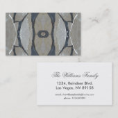 Kaleidoskop Design Light und Dunkelgrau Muster Visitenkarte (Vorne/Hinten)