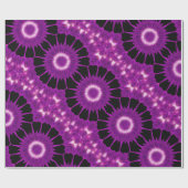 Kaleidoskop Design Lila rosa Kunst Geschenkpapier (Flach)