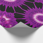 Kaleidoskop Design Lila rosa Kunst Geschenkpapier (Ecke)