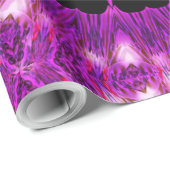 Kaleidoskop Design Lila rosa Kunst Geschenkpapier (Rolleneckpunkt)