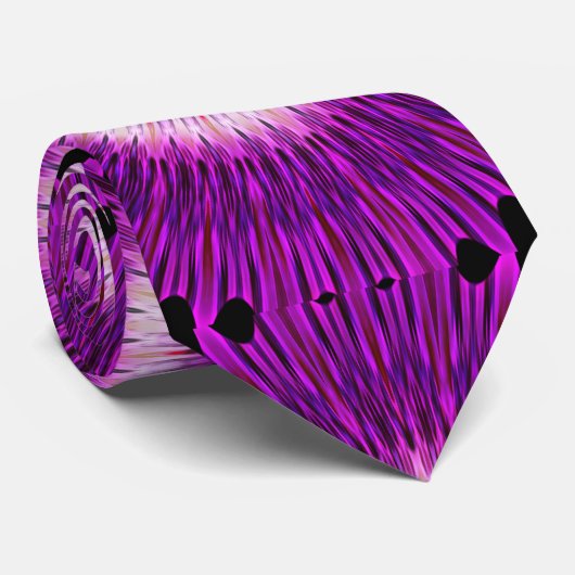 Kaleidoskop Design Lila rosa Kunst Krawatte (Gerollt)