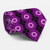 Kaleidoskop Design Lila rosa Kunst Krawatte (Gerollt)