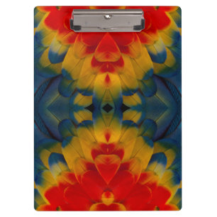 Kaleidoskop-Design mit Scharlachara Klemmbrett