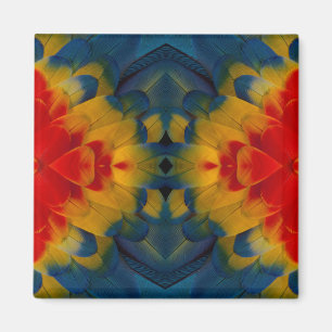 Kaleidoskop-Design mit Scharlachara Magnet