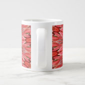 Kaleidoskop Design Red Blume Happy Neujahrstext Jumbo-Tasse (Rückseite)