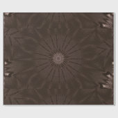Kaleidoskop Design Rustikal Brown Geschenkpapier (Flach)