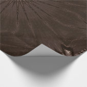 Kaleidoskop Design Rustikal Brown Geschenkpapier (Ecke)