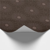 Kaleidoskop Design Rustikal Brown Geschenkpapier (Ecke)