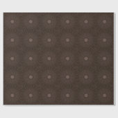 Kaleidoskop Design Rustikal Brown Geschenkpapier (Flach)