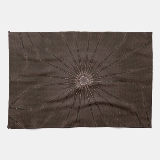 Kaleidoskop Design Rustikal Brown Handtuch (Horizontal)