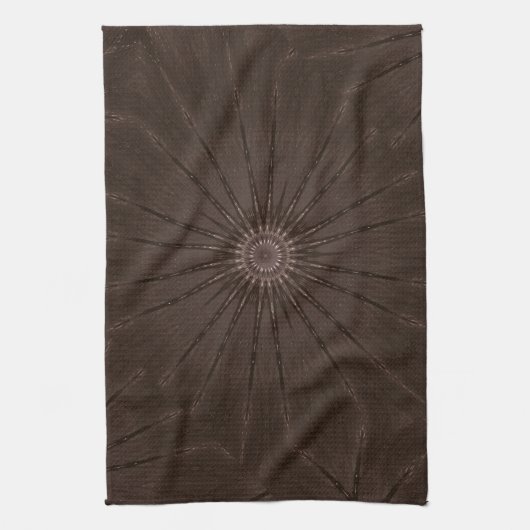 Kaleidoskop Design Rustikal Brown Handtuch (Vertikal)