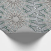 Kaleidoskop Design Rustikale, hellgraue Farben Geschenkpapier (Ecke)