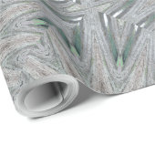 Kaleidoskop Design Rustikale, hellgraue Farben Geschenkpapier (Rolleneckpunkt)