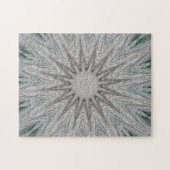 Kaleidoskop Design Rustikale, hellgraue Farben Puzzle (Horizontal)