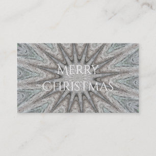 Kaleidoskop Design Rustikale, hellgraue Farben Visitenkarte