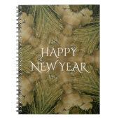 Kaleidoskop Design Star aus Pampas Grass Green Notizblock (Vorderseite)