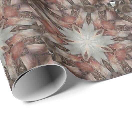 Kaleidoskop Design Star von Trunk of Palm Tree Geschenkpapier (Rolleneckpunkt)