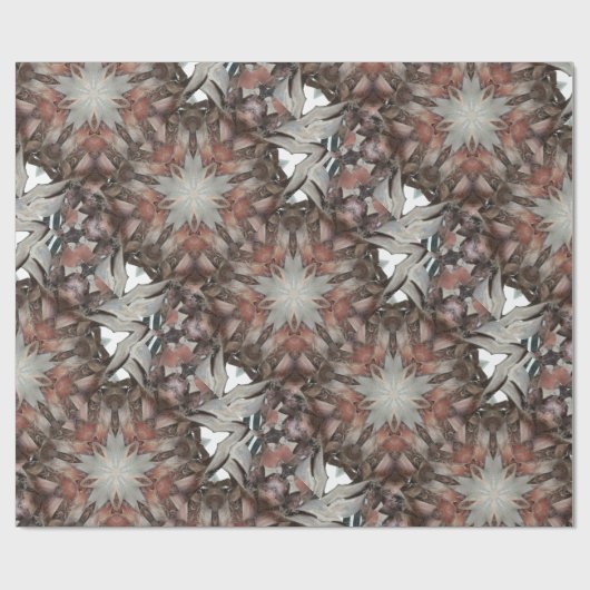 Kaleidoskop Design Star von Trunk of Palm Tree Geschenkpapier (Flach)