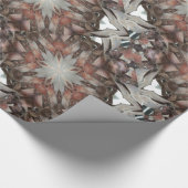 Kaleidoskop Design Star von Trunk of Palm Tree Geschenkpapier (Ecke)