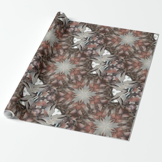 Kaleidoskop Design Star von Trunk of Palm Tree Geschenkpapier (Ungerollt)