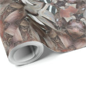 Kaleidoskop Design Star von Trunk of Palm Tree Geschenkpapier (Rolleneckpunkt)