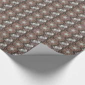 Kaleidoskop Design Star von Trunk of Palm Tree Geschenkpapier (Ecke)