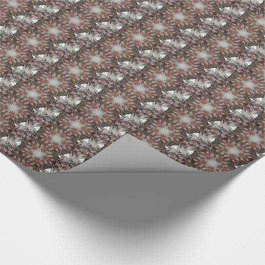 Kaleidoskop Design Star von Trunk of Palm Tree Geschenkpapier (Ecke)