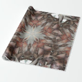 Kaleidoskop Design Star von Trunk of Palm Tree Geschenkpapier (Ungerollt)