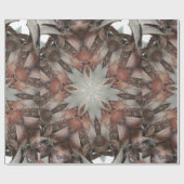 Kaleidoskop Design Star von Trunk of Palm Tree Geschenkpapier (Flach)