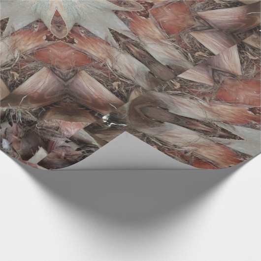 Kaleidoskop Design Star von Trunk of Palm Tree Geschenkpapier (Ecke)