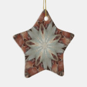 Kaleidoskop Design Star von Trunk of Palm Tree Keramik Ornament (Rechts)