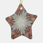 Kaleidoskop Design Star von Trunk of Palm Tree Keramik Ornament (Links)