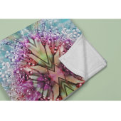 Kaleidoskop-Dewdrops: Abstrakte Kunst der Blumen Fleecedecke