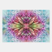 Kaleidoskop-Dewdrops: Abstrakte Kunst der Blumen Geschenkpapier Set (Vorderseite 3)