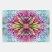 Kaleidoskop-Dewdrops: Abstrakte Kunst der Blumen Geschenkpapier Set (Vorderseite)