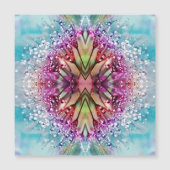 Kaleidoskop-Dewdrops: Abstrakte Kunst der Blumen Magnetkarte (Vorderseite)