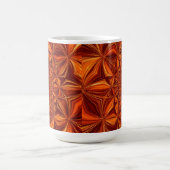 Kaleidoskop Digital Art Brown Design Kaffeetasse (Mittel)