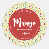 Kaleidoskop Dots Abstraktes Kreislaufkronensiegel Runder Aufkleber (Vorderseite)