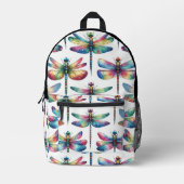 Kaleidoskop Dragonflies Bedruckter Rucksack (Vorderseite)