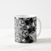Kaleidoskop dunkel Star Kaffeetasse (VorderseiteRechts)