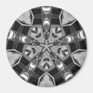 Kaleidoskop dunkelgrauer Star.. Magnet