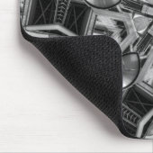 Kaleidoskop dunkelgrauer Star Mousepad (Ecke)